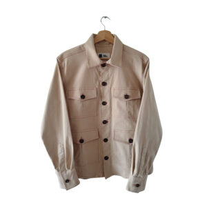 Dril caqui claro sin tejidos en puños XS