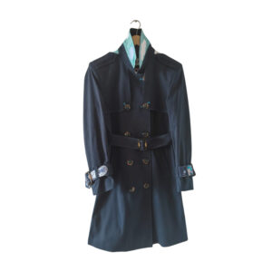 Gabán dril color azul oscuro M